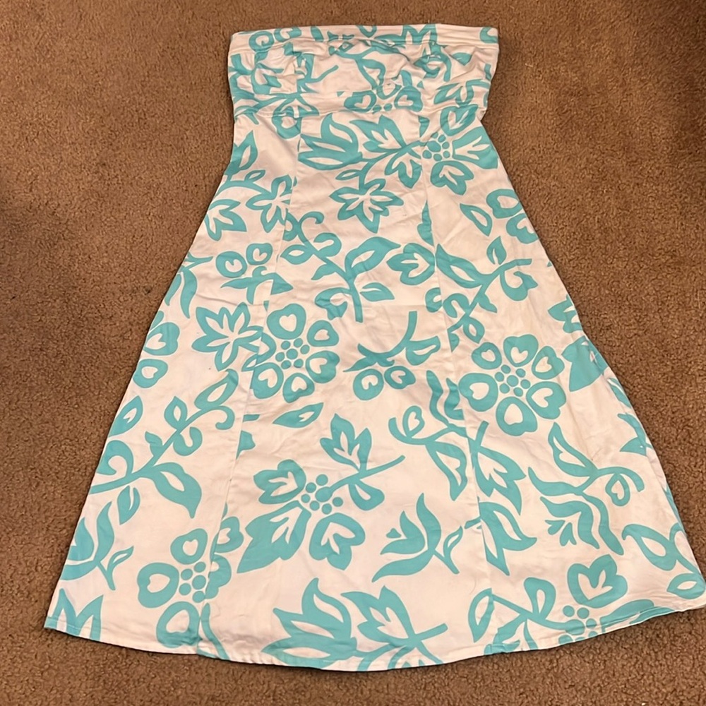 strapless sundress